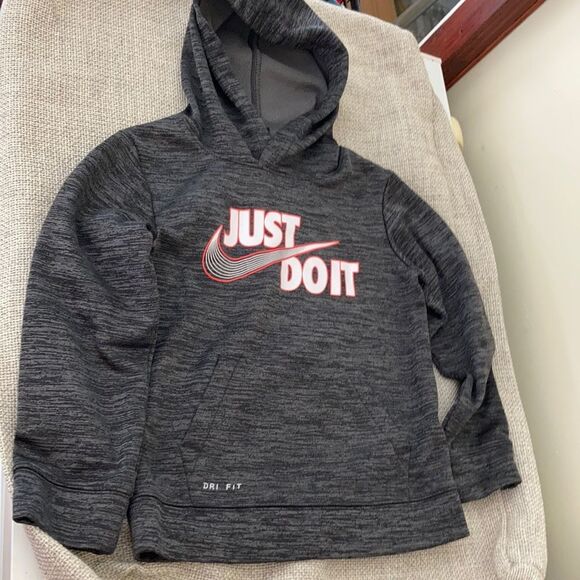 Nike dri fit grey hoodie jacket - Picture 1 of 4
